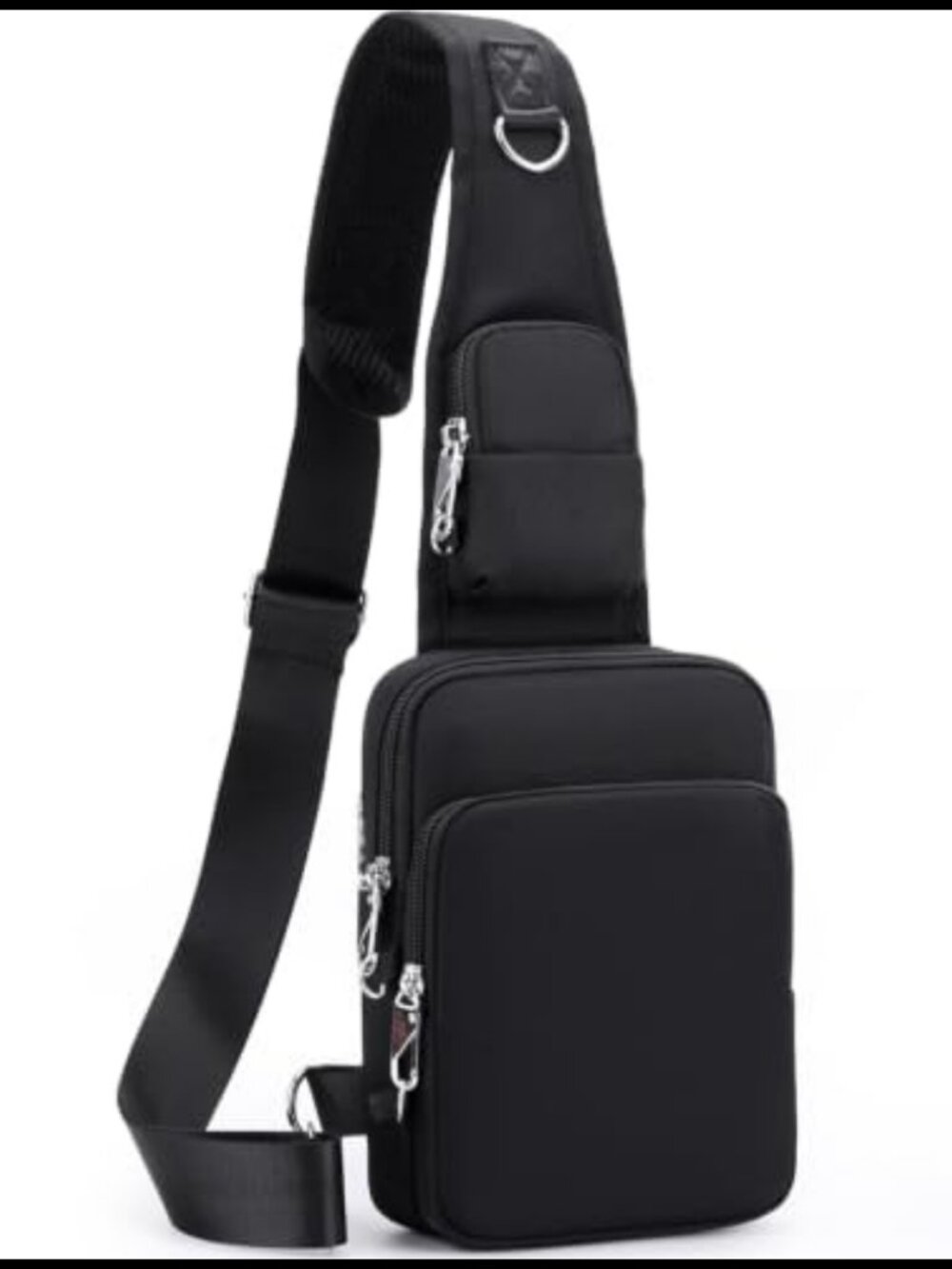 Small Anti-Theft Sling Bag Crossbody RFID Blocking Locking Zipper